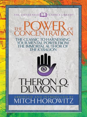 cover image of The Power of Concentration (Condensed Classics)